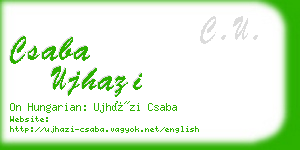 csaba ujhazi business card